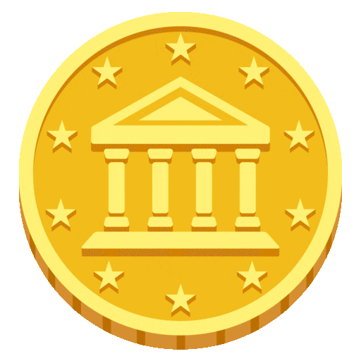 Spinning gold coin
